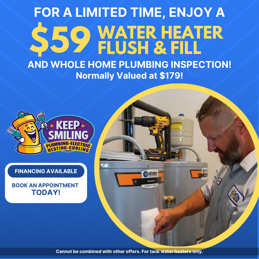 $59 Water Heater Flush & Whole Home Plumbing Inspection