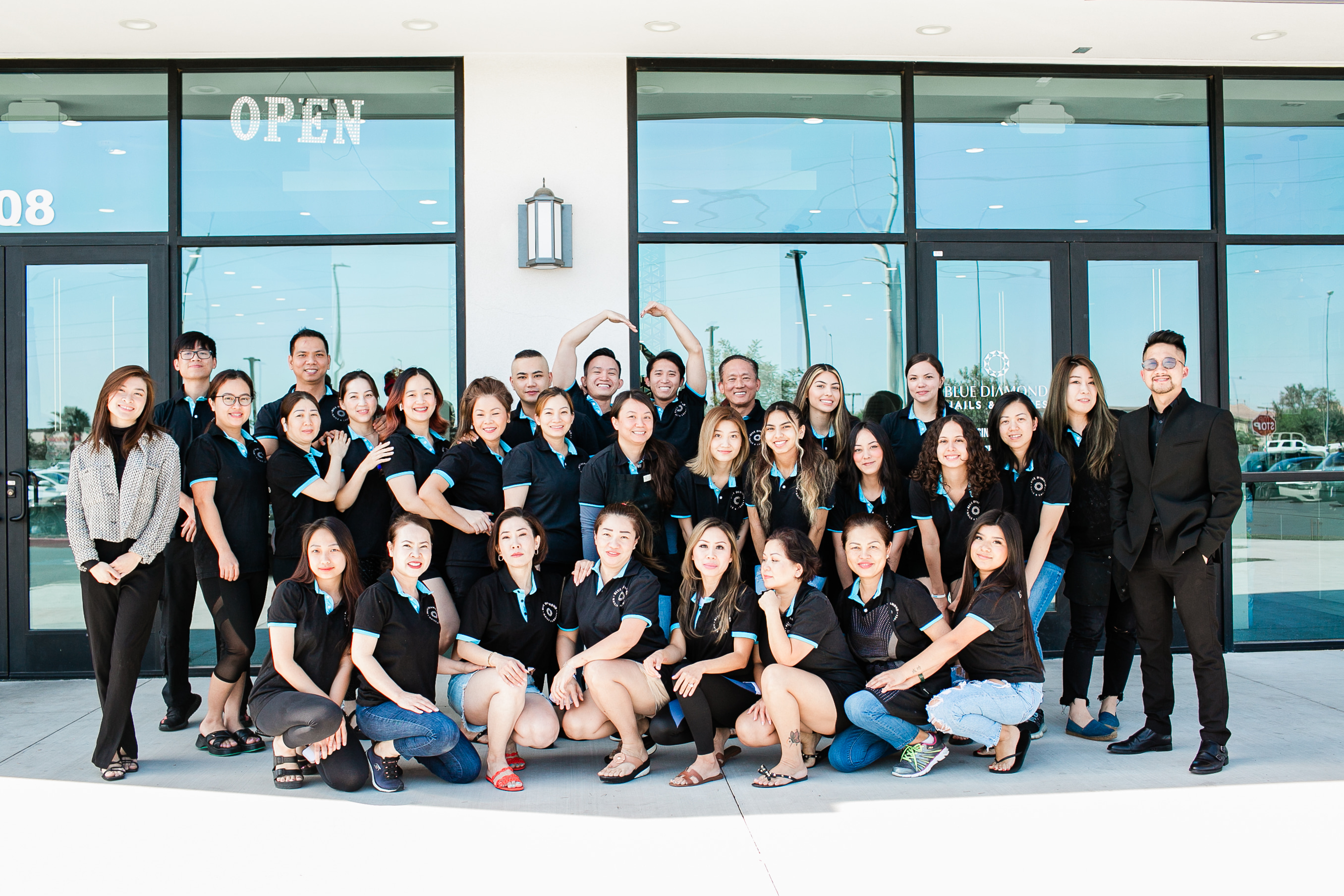 Blue Diamond Nails and Lashes LV Nail Salon ad creative