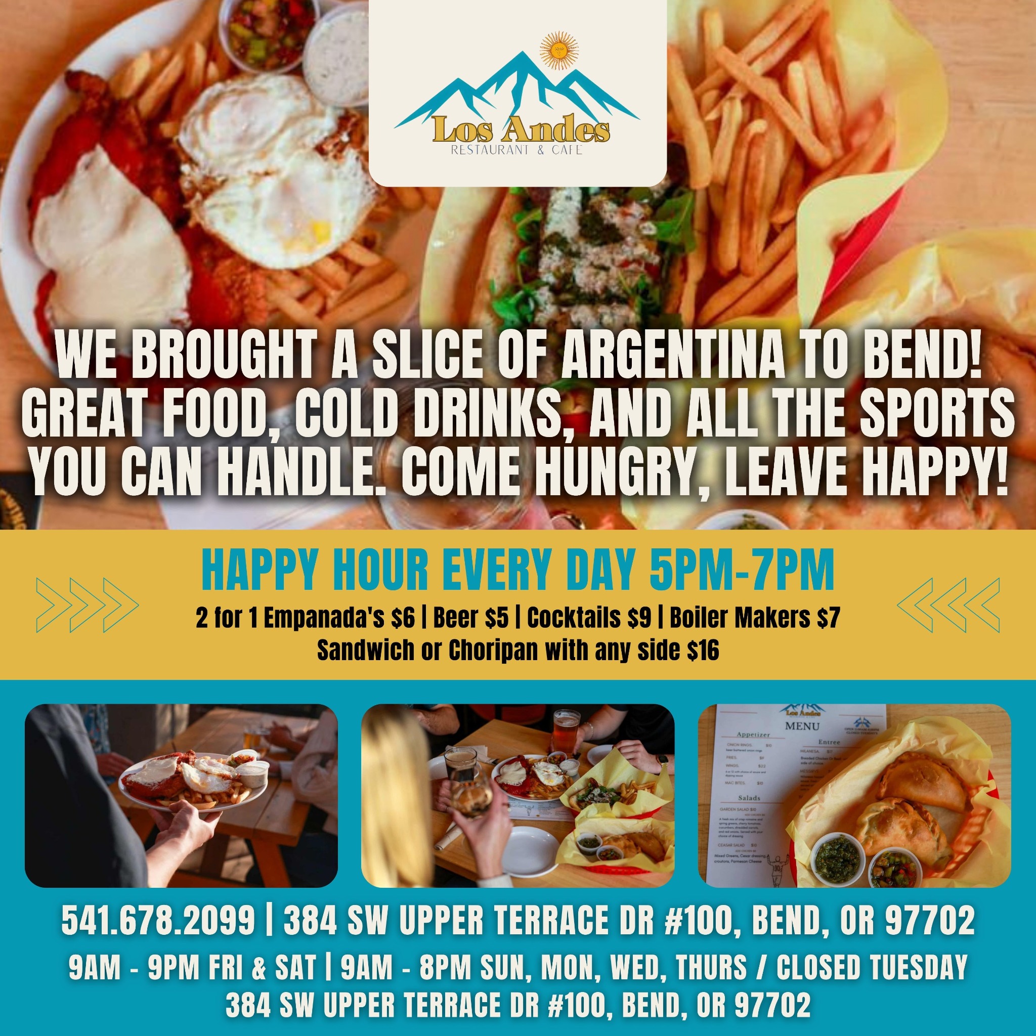 Los Andes Sports Bar & Cafe Restaurant ad creative