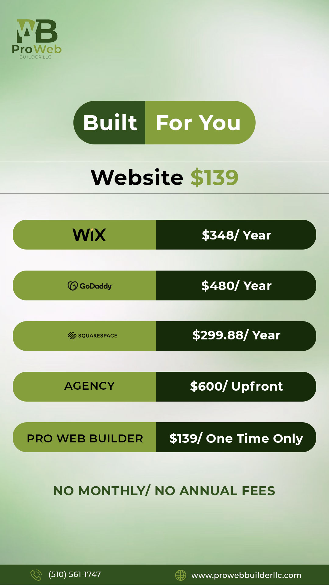 Pro Web Builder LLC Software Dev Services ad creative