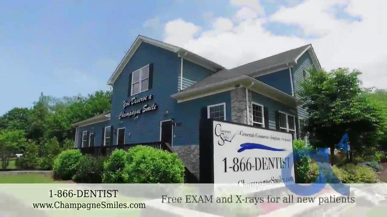 Champagne Smiles /Champagne Smiles MediSpa Implant Dentist ad creative