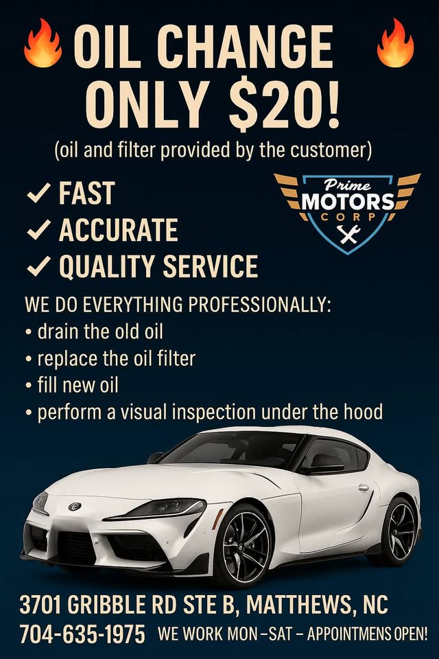 Prime Motors Corp Auto Sales And Repairs Auto Repair ad creative