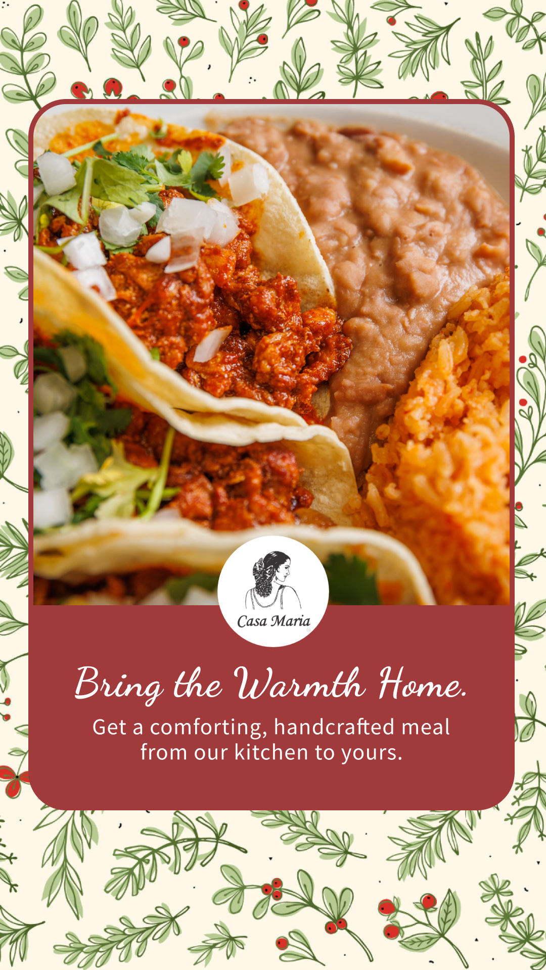 Casa Maria Restaurant & Bakery Restaurant ad creative