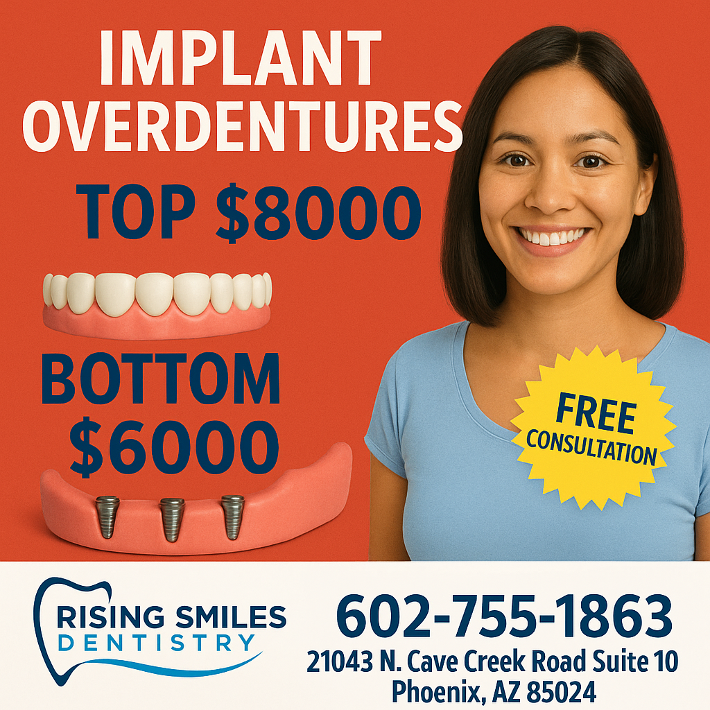 Snap-On Dentures – Upper $8,000 / Lower $6,000