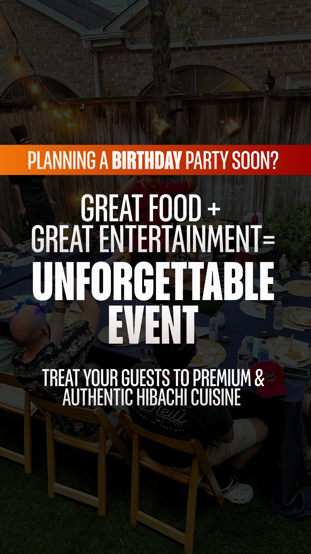 RockStar Hibachi Catering ad creative