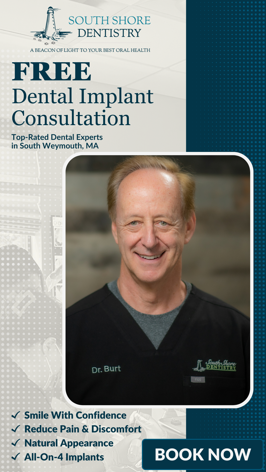 South Shore Dentistry Implant Dentist ad creative