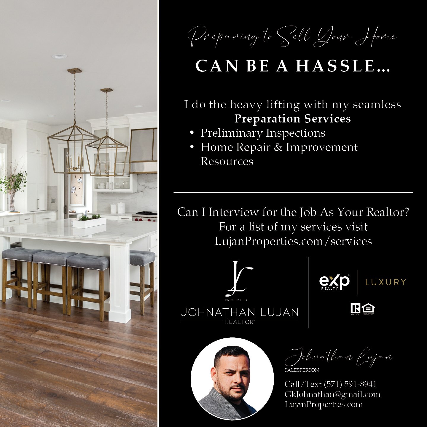 Message or Call (571) 591-8941