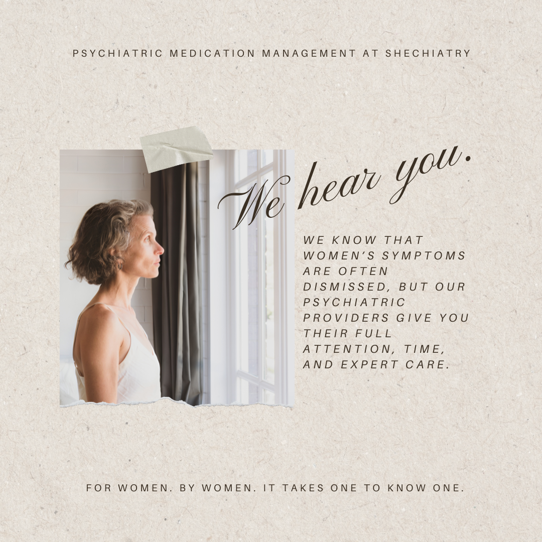 SHEchiatry Psychiatrist ad creative