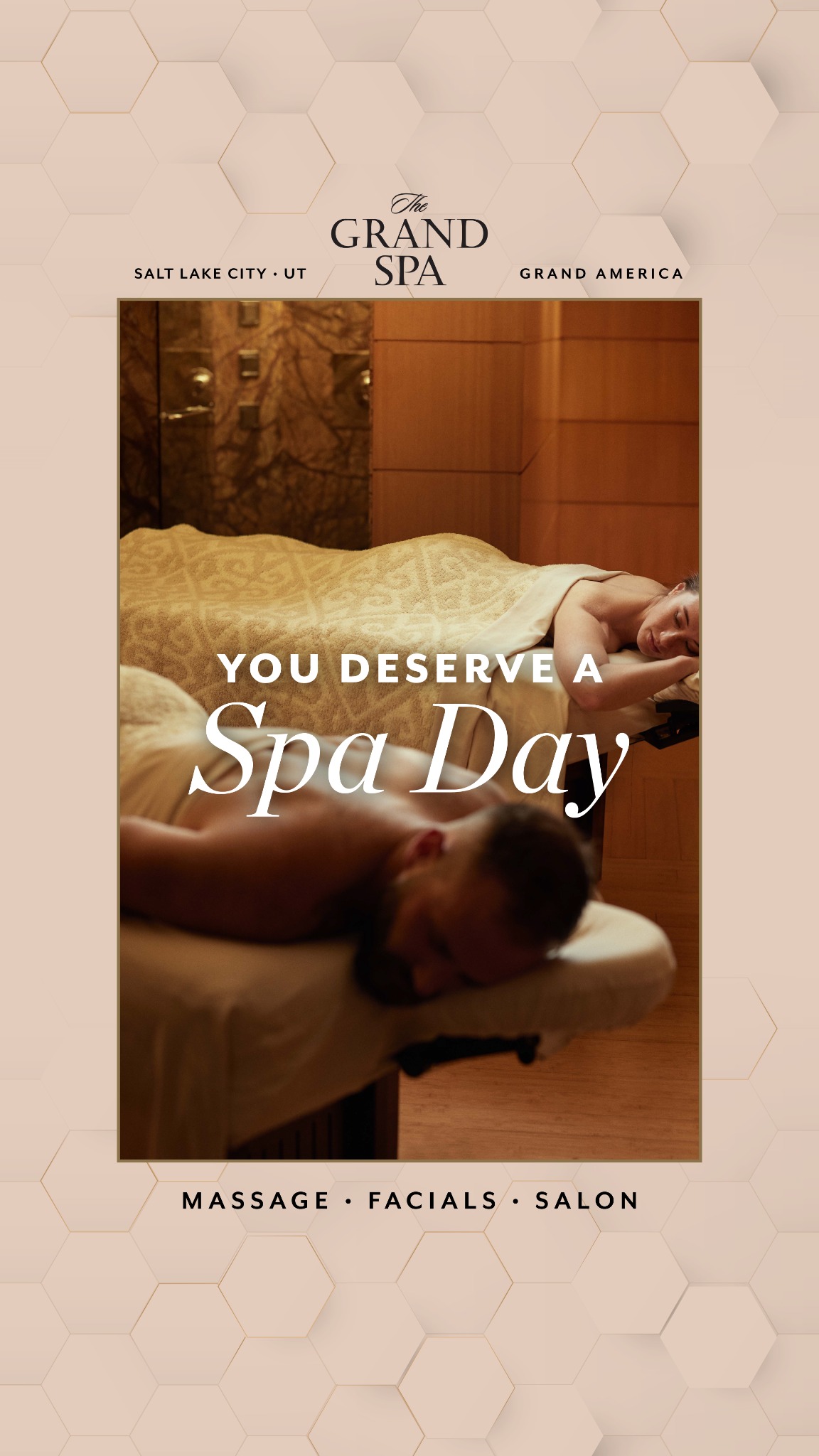 The Grand America Hotel Day Spa ad creative