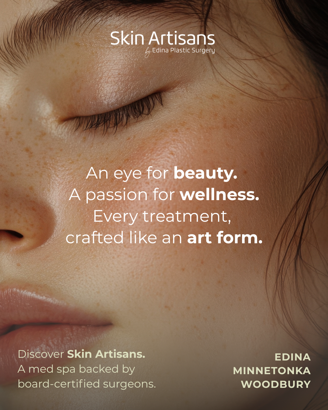 Skin Artisans at Edina Plastic Surgery Med Spa ad creative
