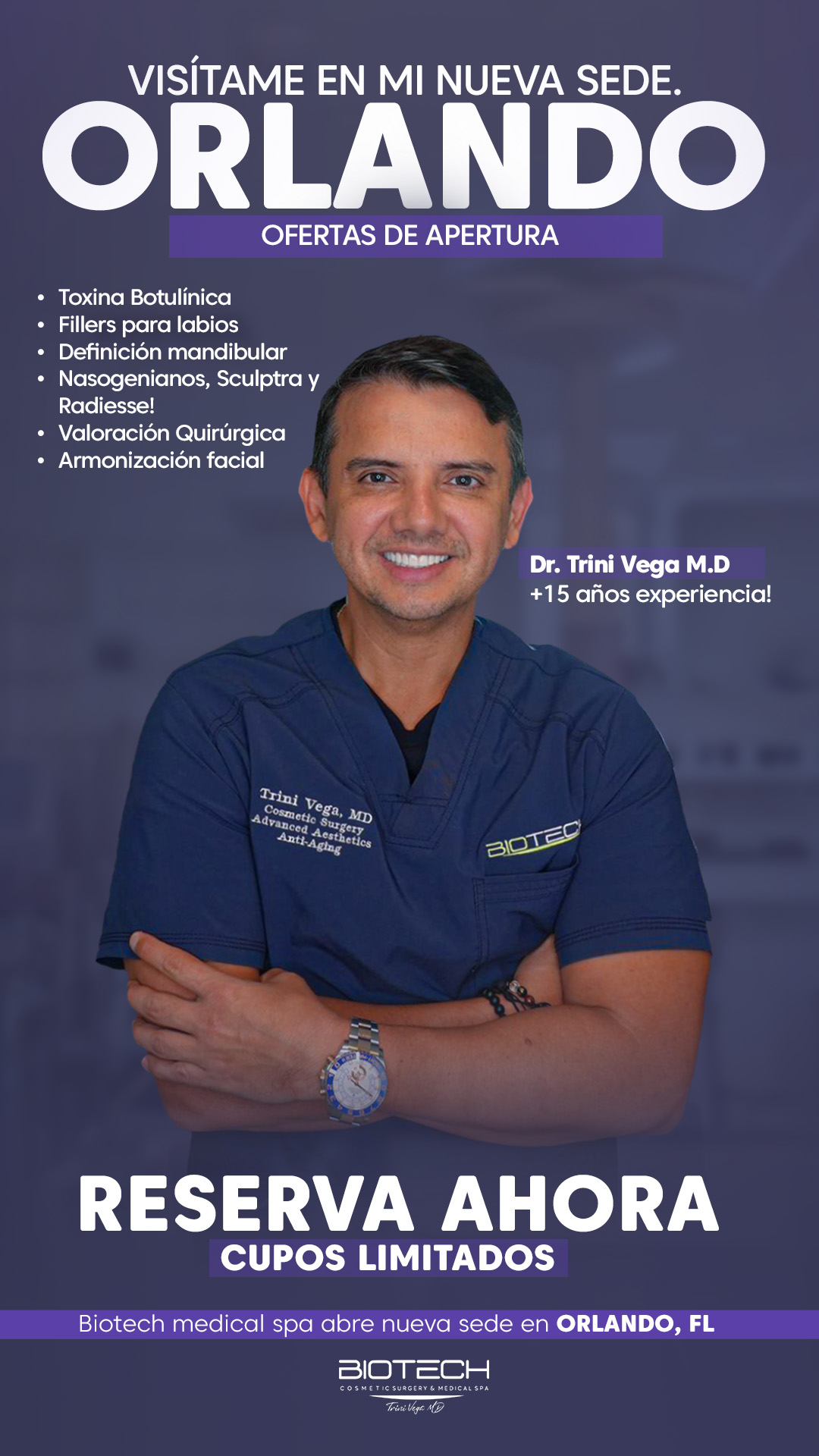 Dr. Trini Vega Cosmetic Surgery & Master Injector Med Spa ad creative