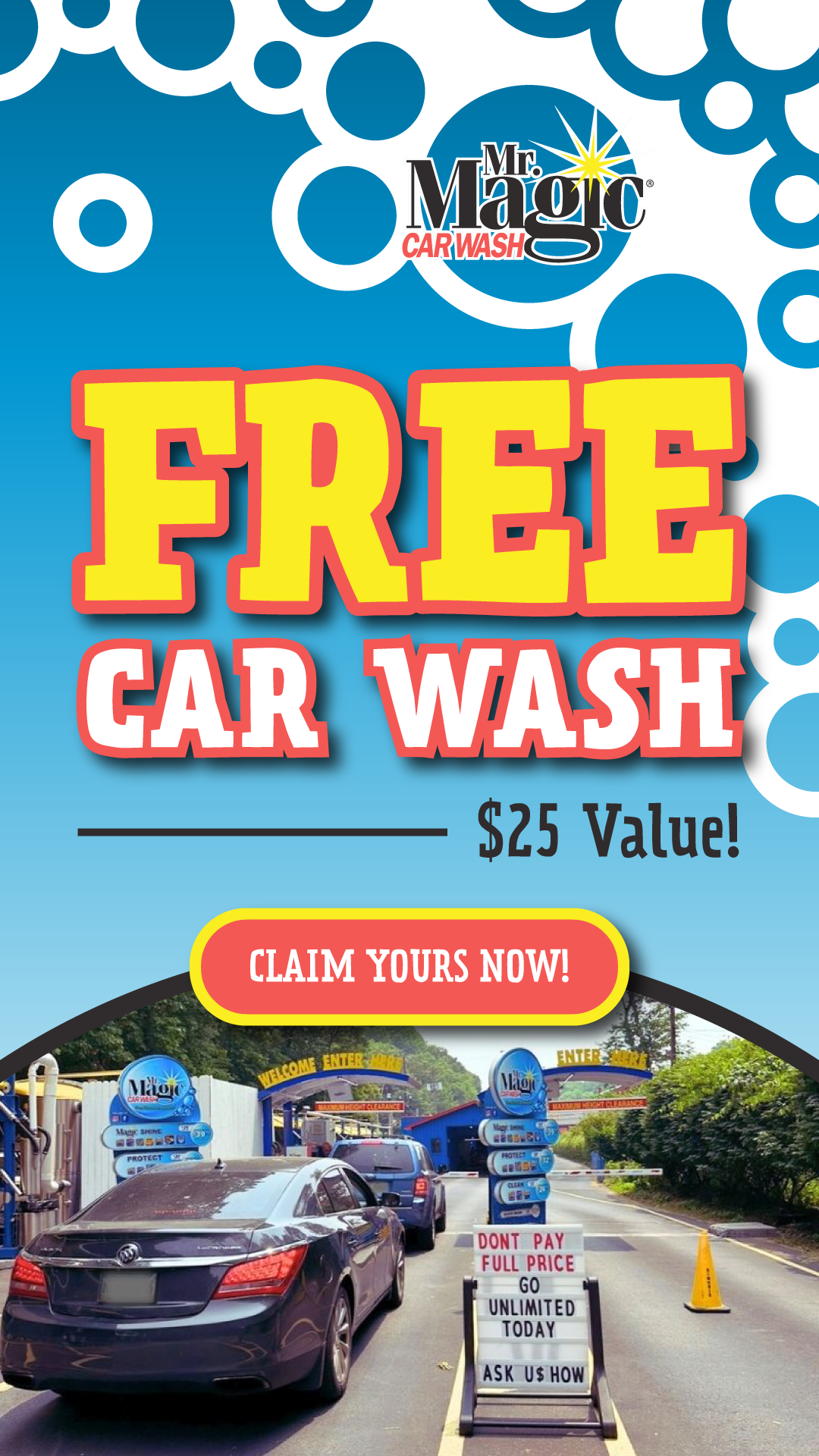 FREE $25 CAR WASH