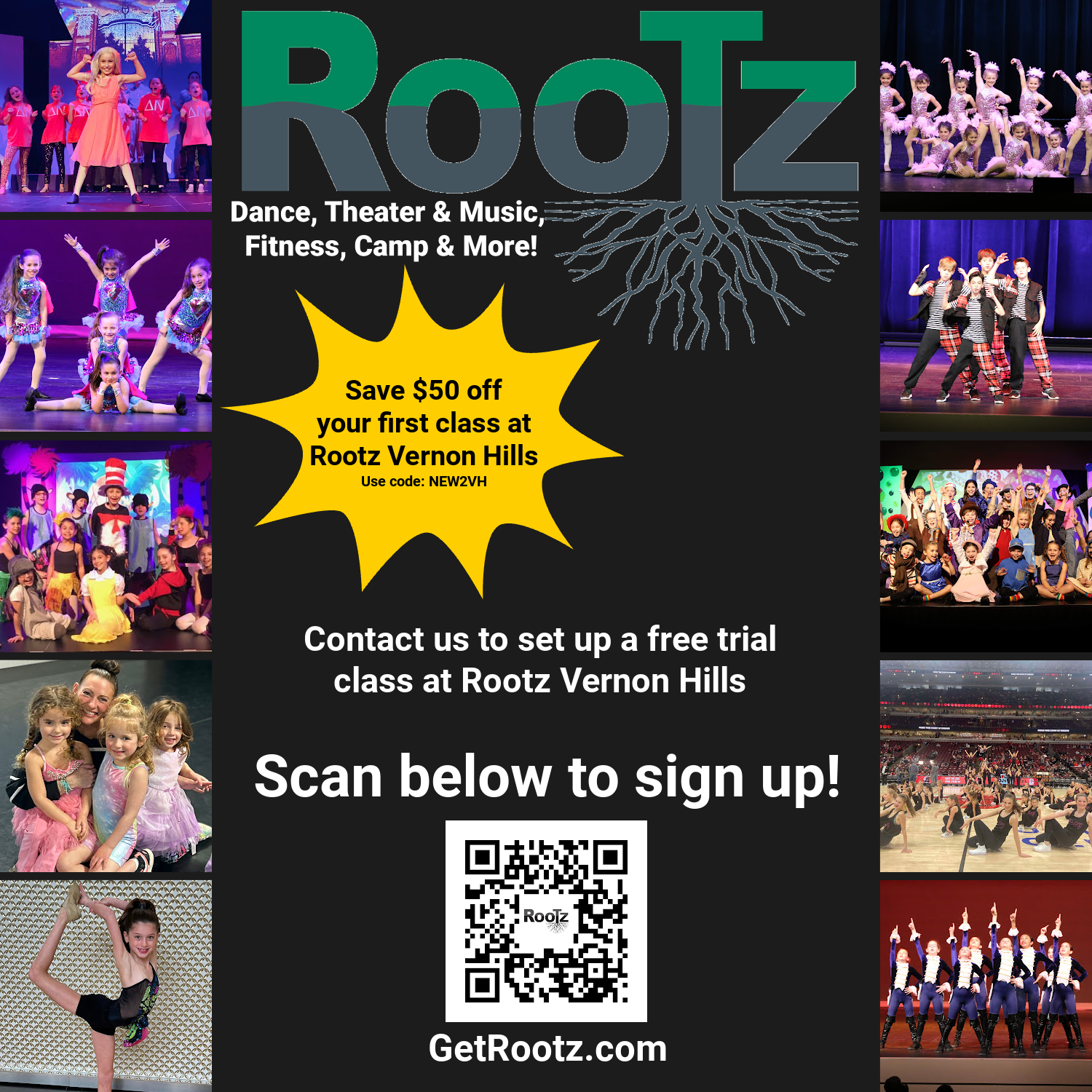 Rootz Gym ad creative