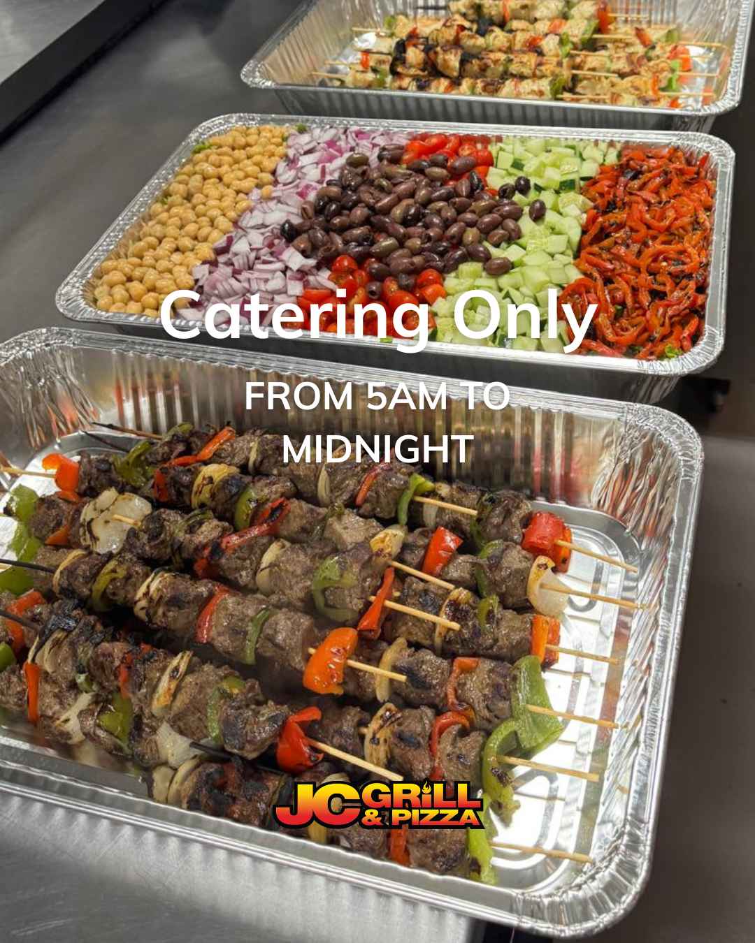 JC Grill & Pizza Catering ad creative