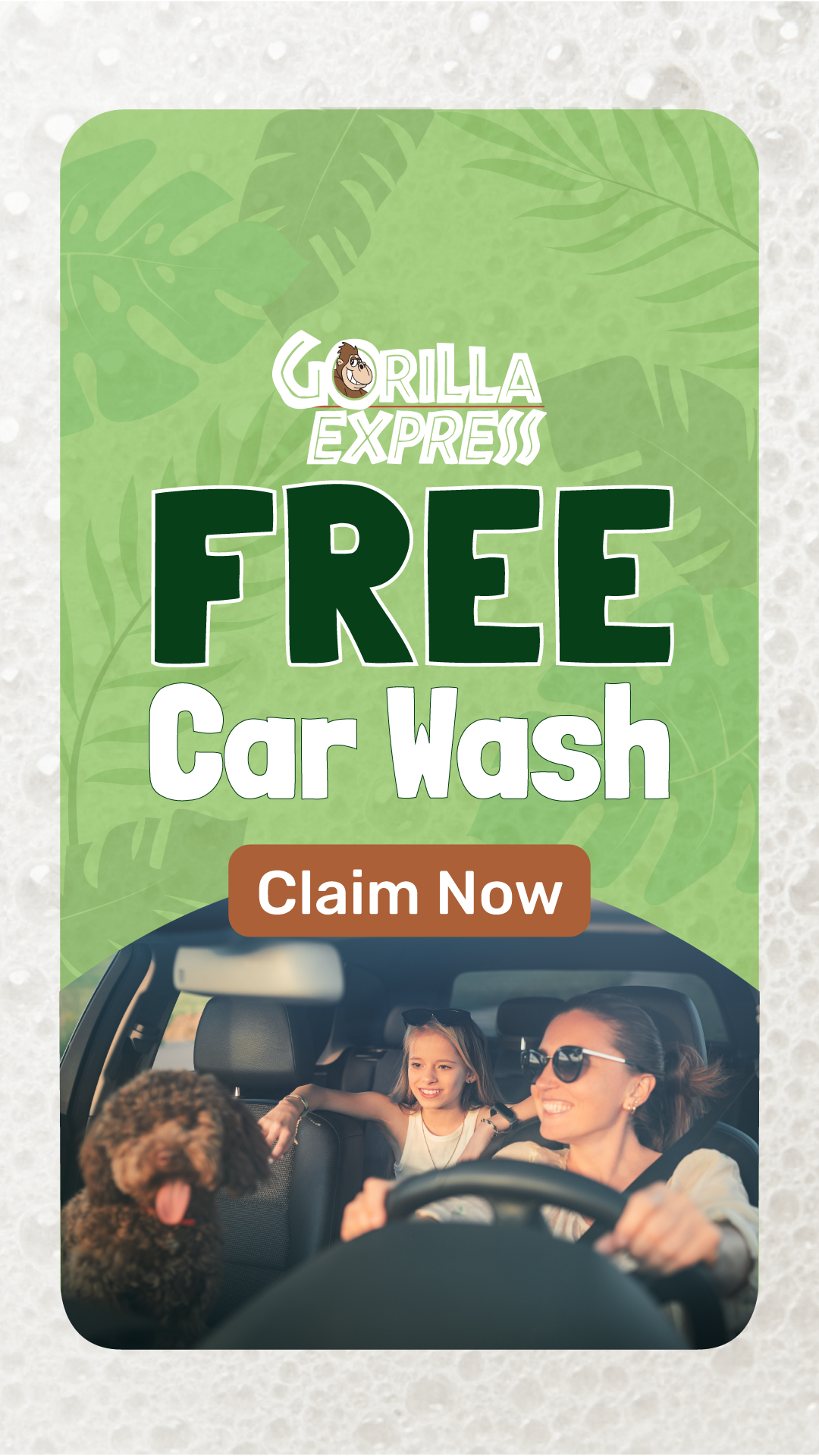 Gorilla Express Auto Wash Godfrey Car Wash ad creative