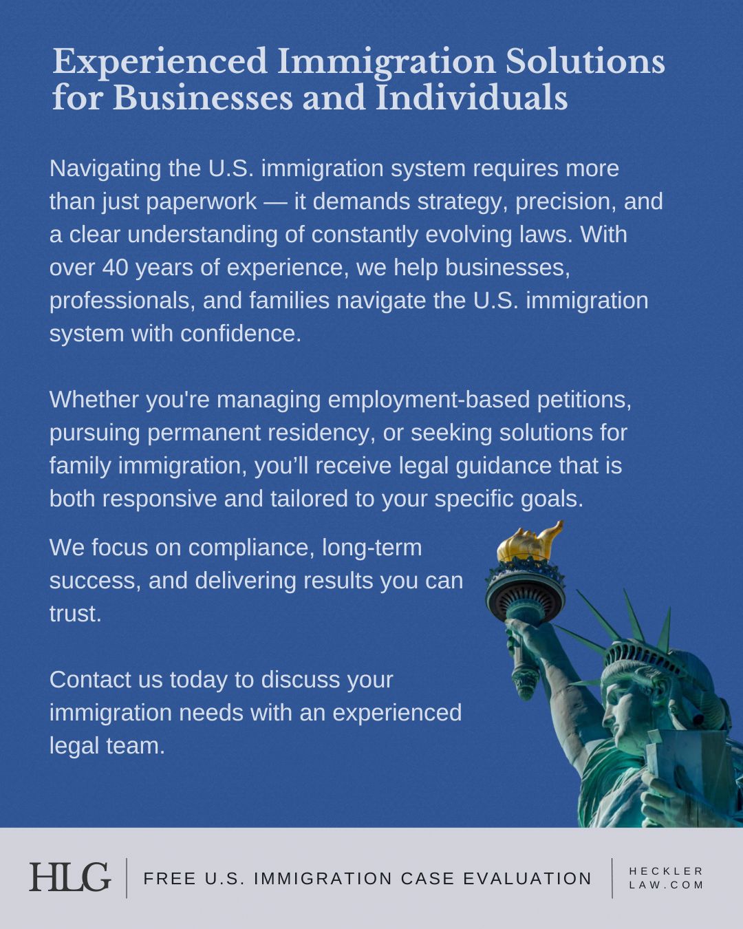 Heckler Law Group - Immigration Attorney Immigration ad creative