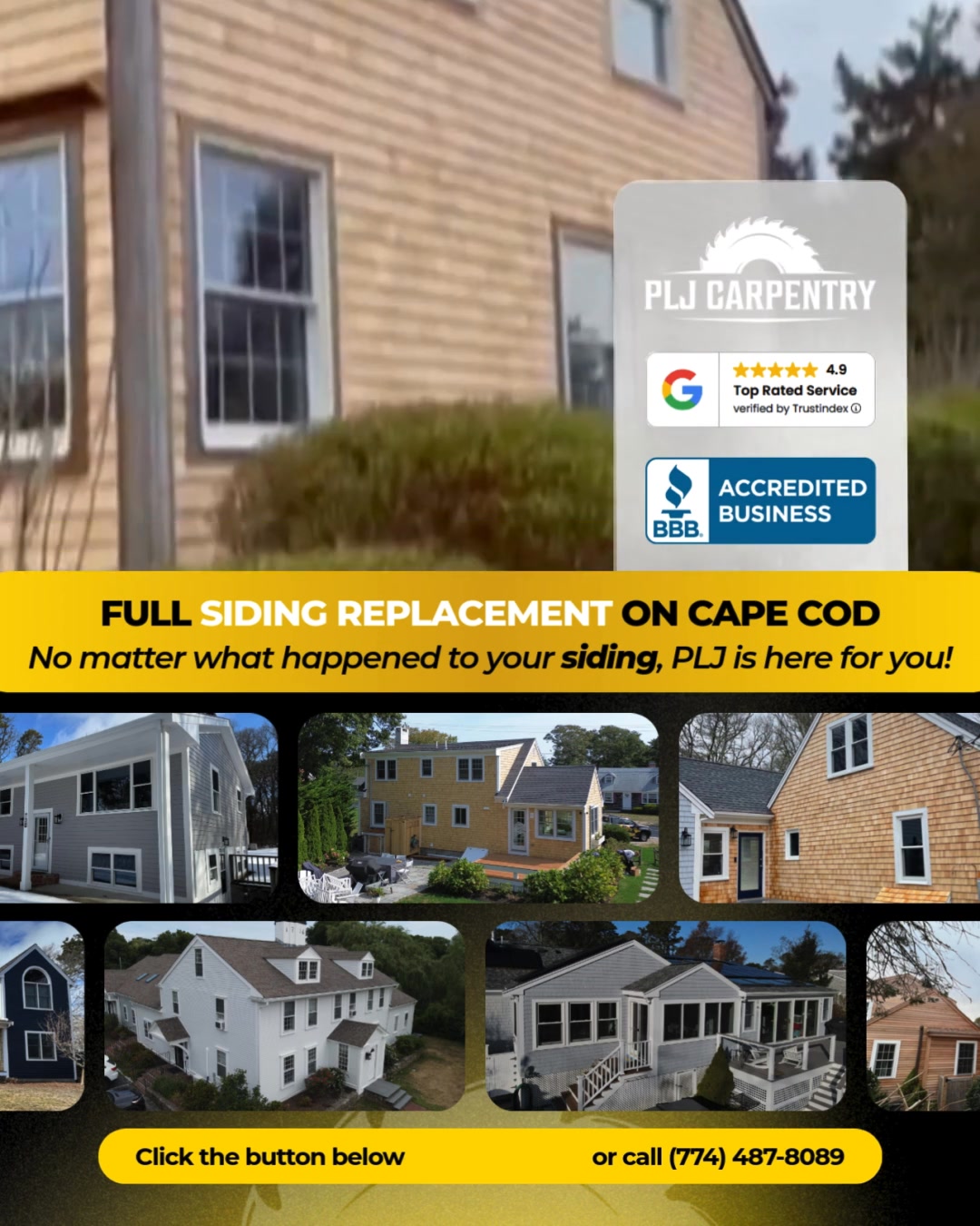 PLJ Carpentry - Cape Cod & South Shore General Contractor ad creative
