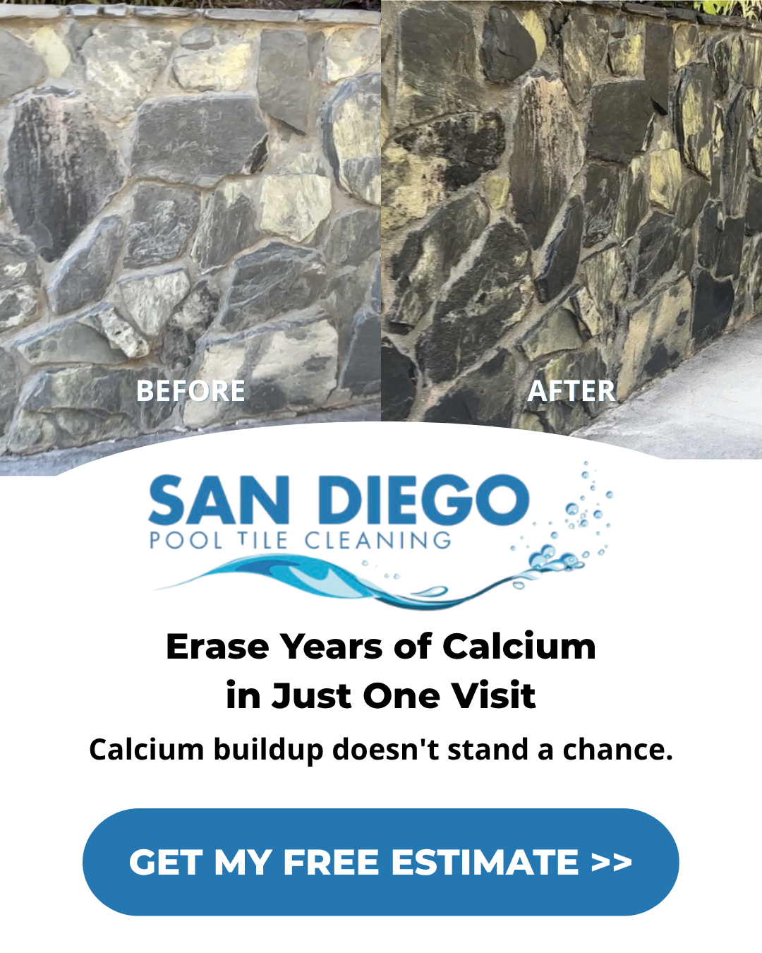 San Diego Pool Tile Cleaning Pool Service ad creative