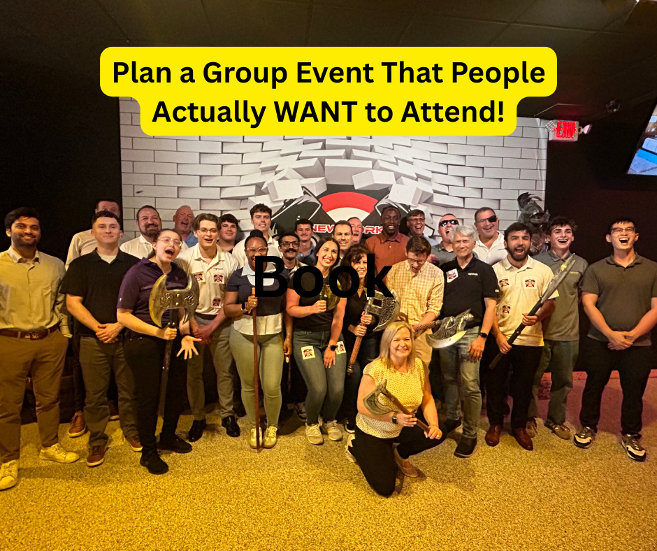 NY Axe Throwing Range Event Venue ad creative