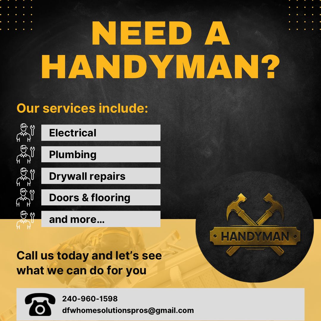 The Handyman Services DFW Handyman ad creative