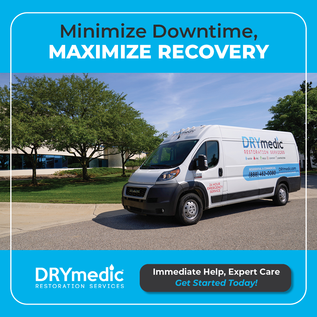 DRYmedic Restoration Services Water Damage Restoration ad creative
