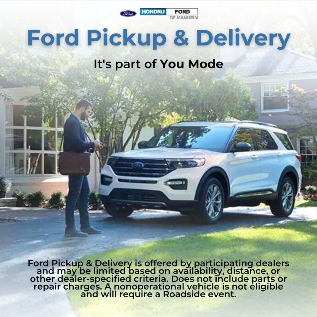 Save Time - We Come to You - Ford Pickup & Delivery