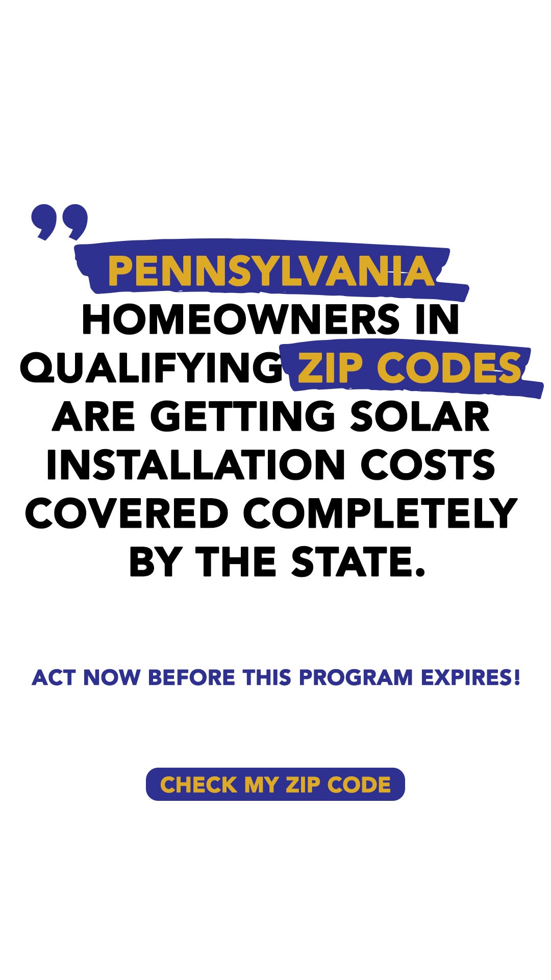 National Solar Savings Solar ad creative