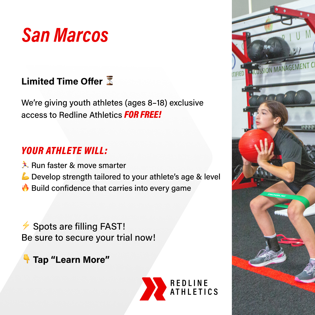 Redline Athletics San Marcos Sports Lessons ad creative