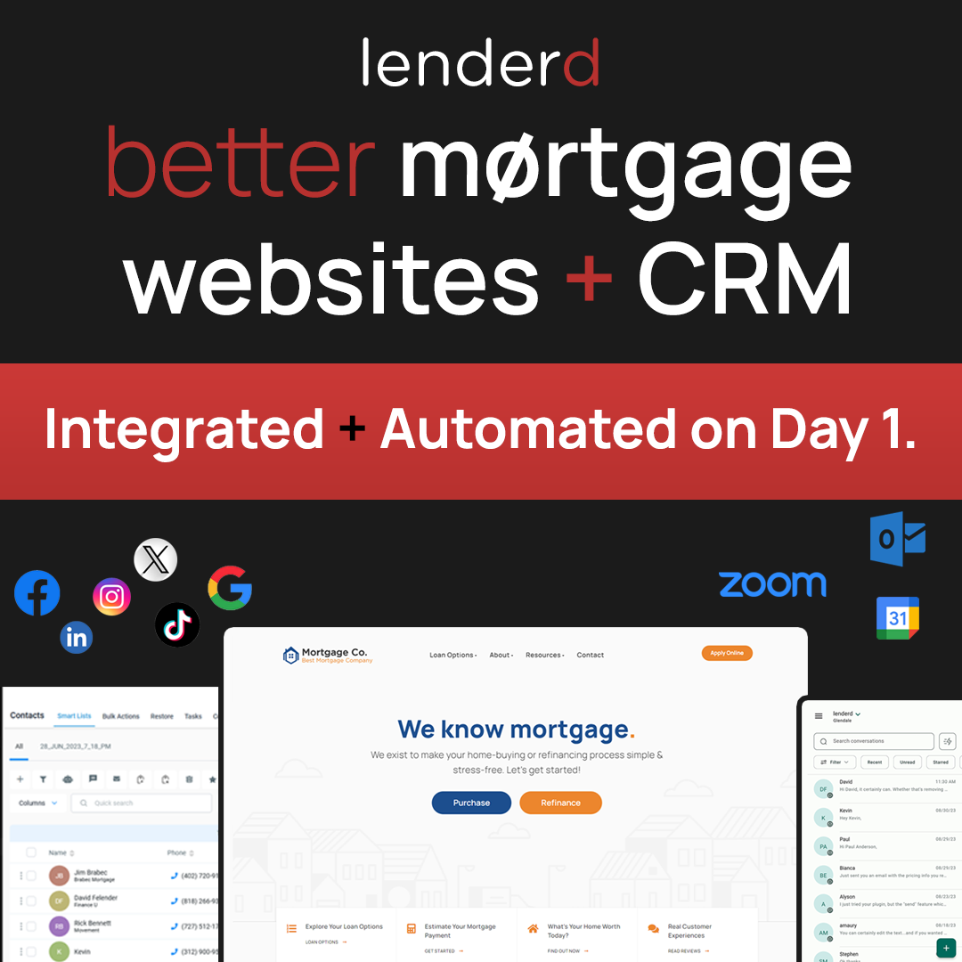 lenderd - better mortgage websites Software Dev Services ad creative