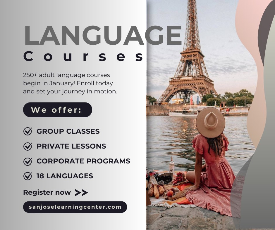 San Jose Learning Center Language School ad creative