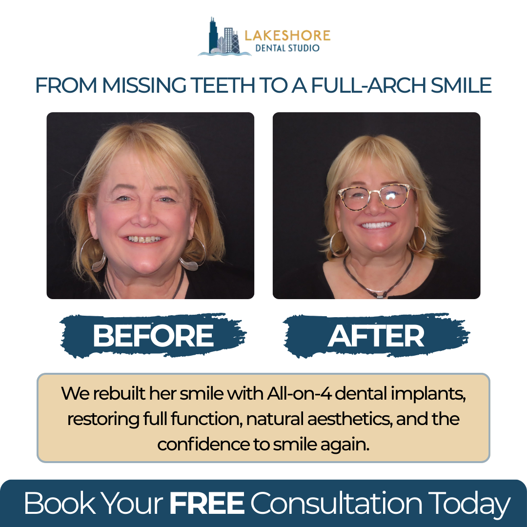 Lakeshore Dental Studio Implant Dentist ad creative