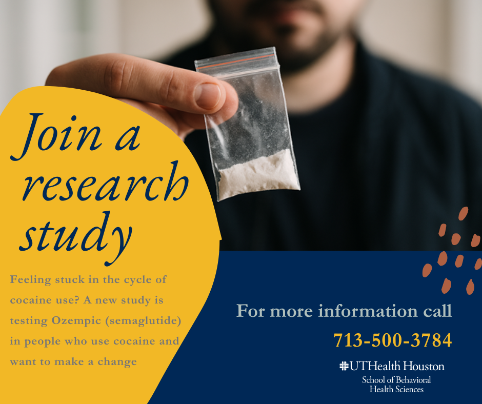 UTHealth Center for Neurobehavioral Research on Addiction Psychiatrist ad creative