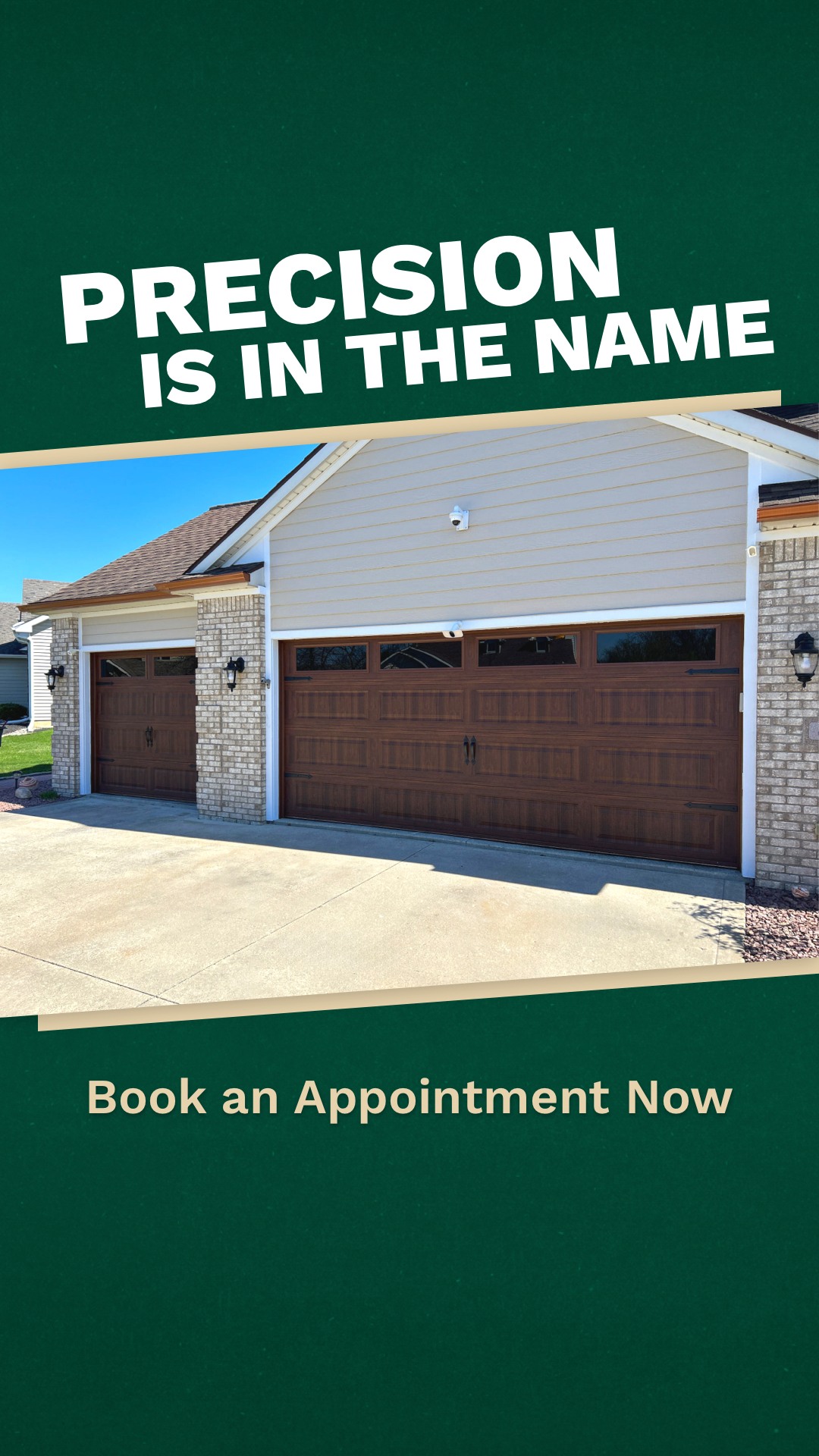 Precision Garage Door Service of Fort Wayne Garage Door ad creative