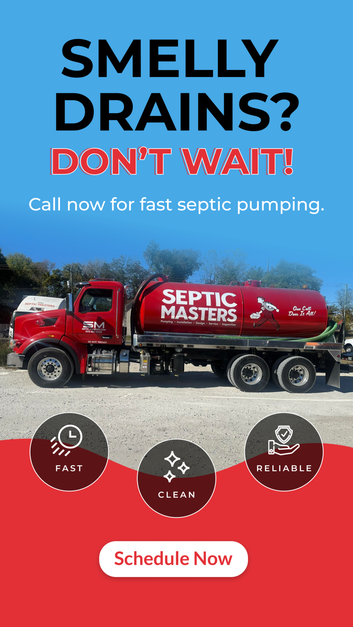 Due for a pump? Avoid backups. Delaware’s trusted team is ready.