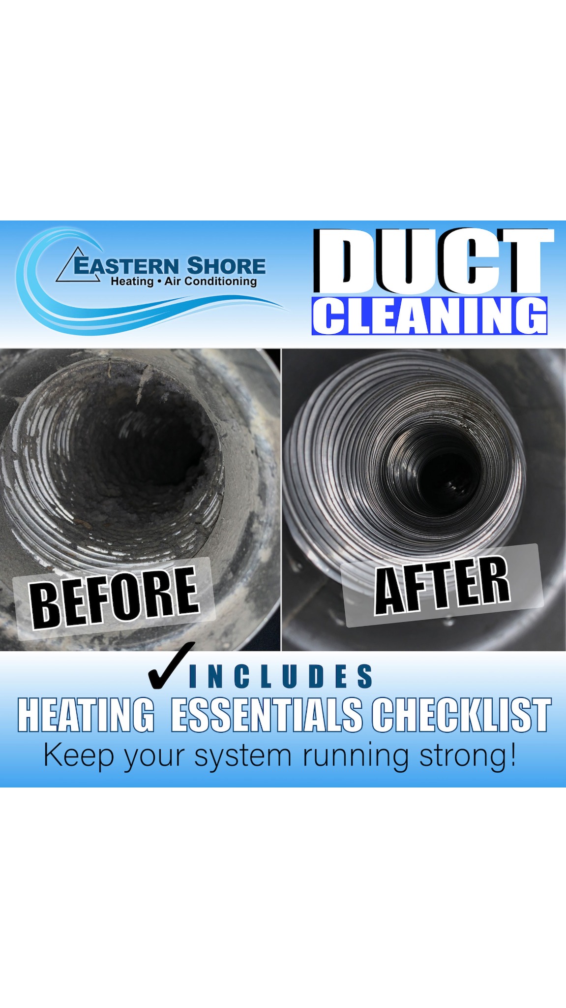 Eastern Shore Heating and Air Conditioning HVAC ad creative