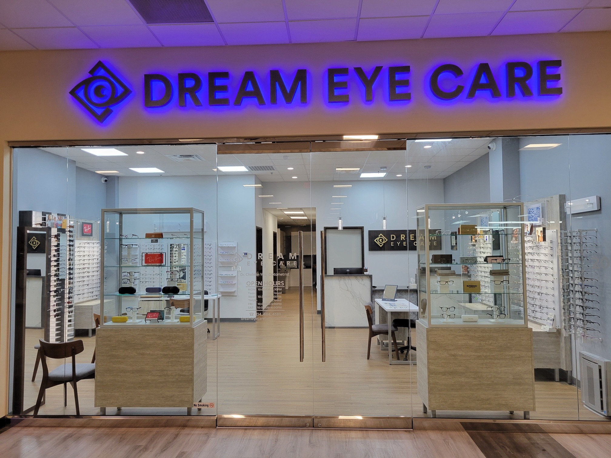Dream Eye Care on the second floor of Lewisville Zion Mart!