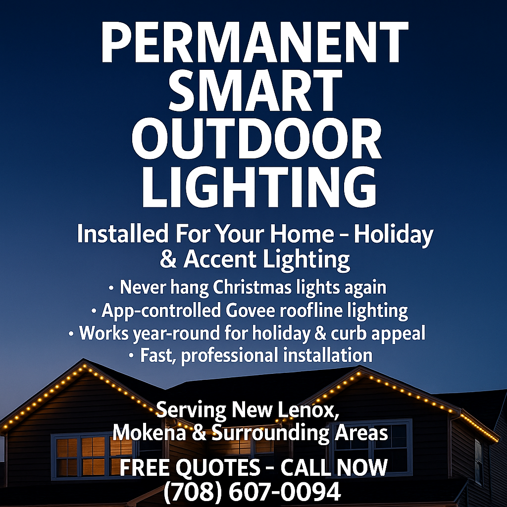 New Lenox color changing light installation contact for free estiamte.