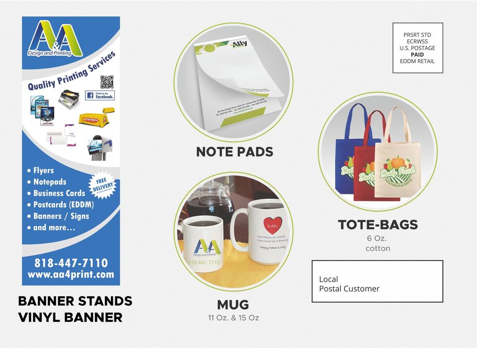 A&A Design and Printing Print Shop ad creative