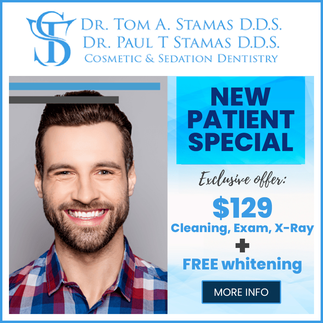 $129 new patient exam and cleaning + free whitening!