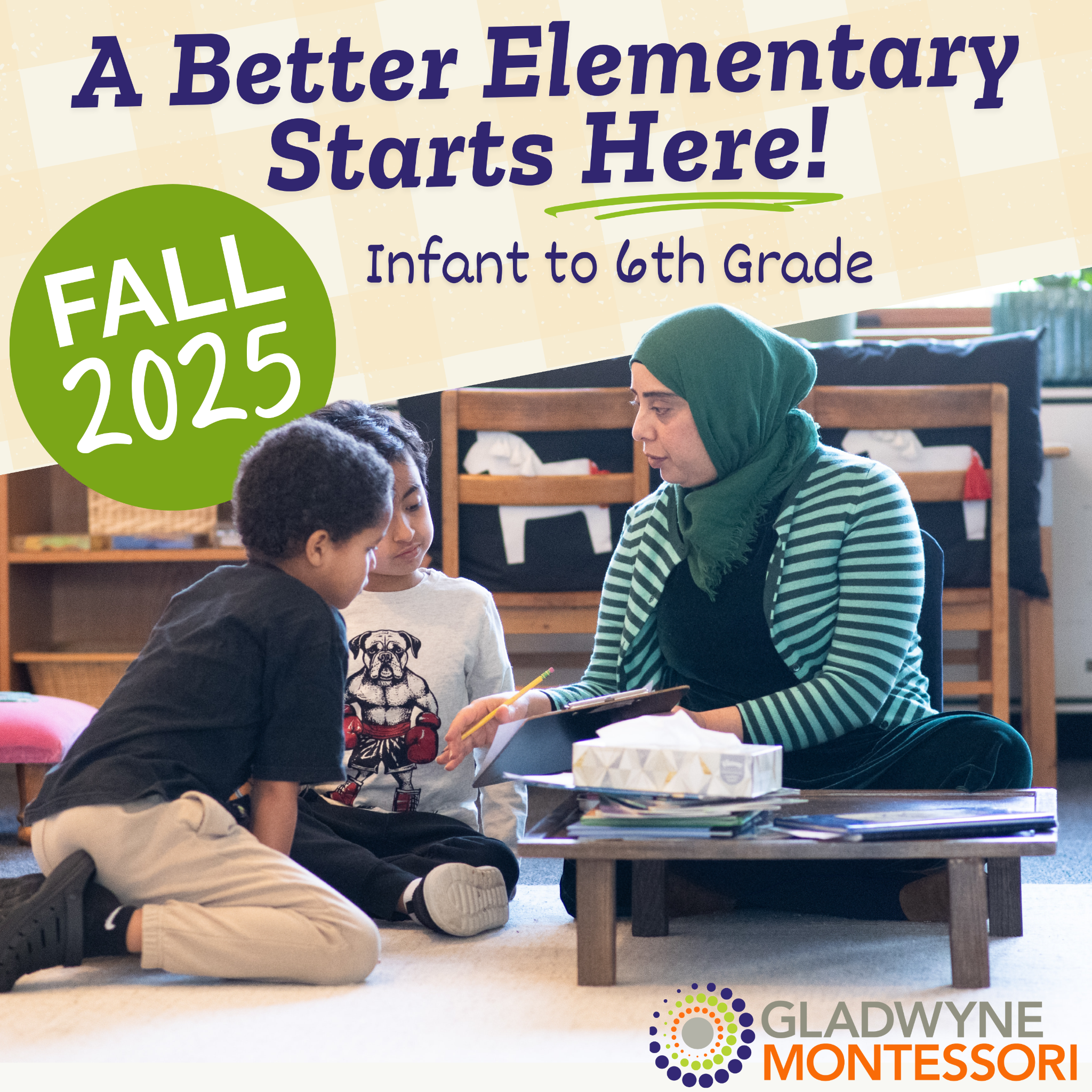 Gladwyne Montessori Private School ad creative