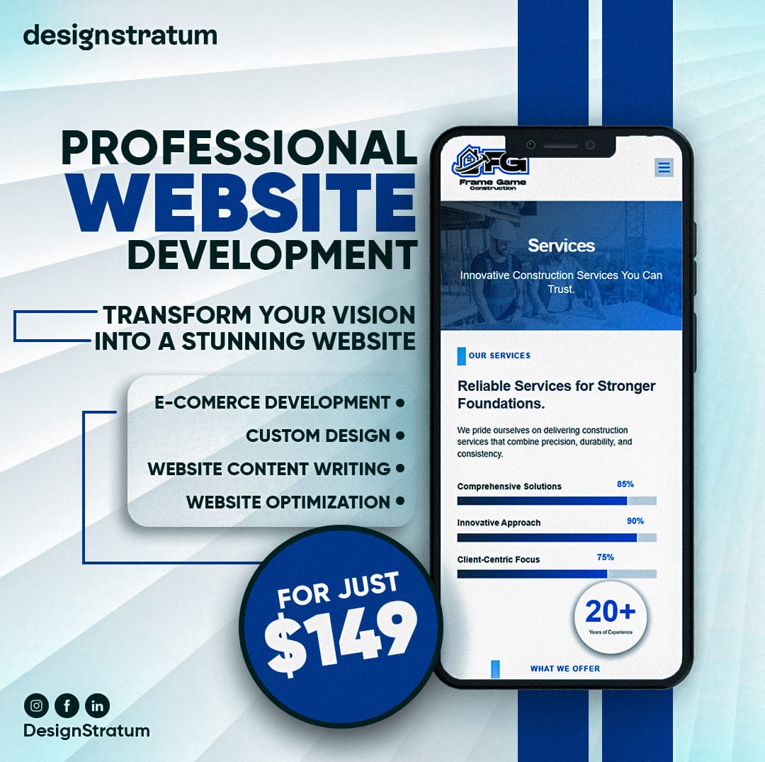 Design Stratum Software Dev Services ad creative