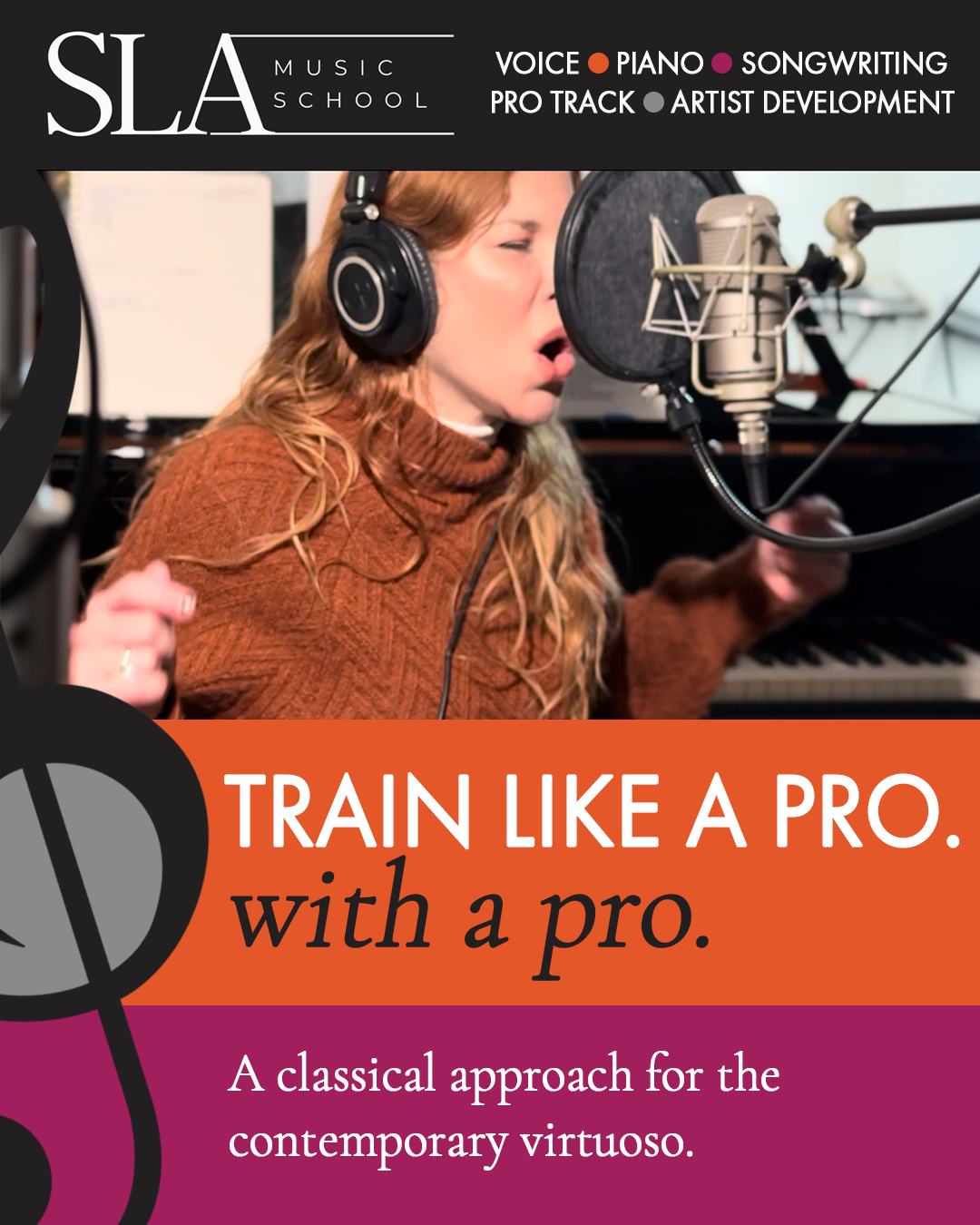 Charlotte Martin Music School ad creative