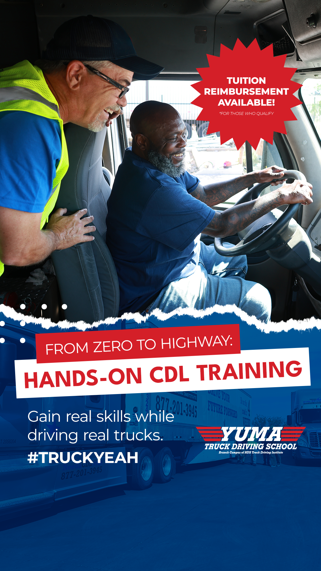Yuma Truck Driving School Driving School ad creative