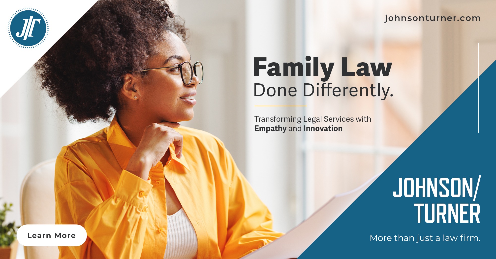 Johnson/Turner Legal Family Law ad creative
