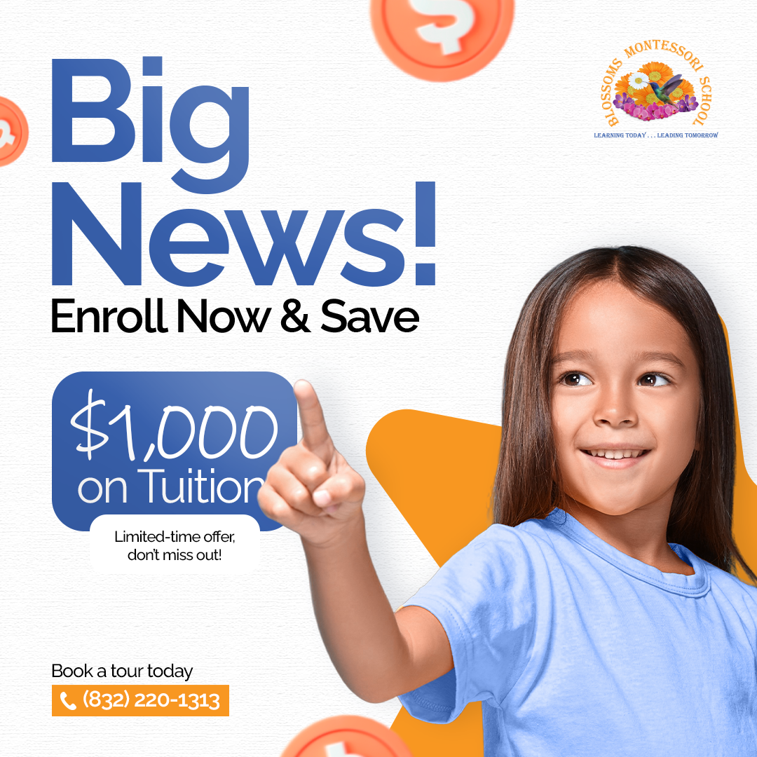 Blossoms Montessori School Preschool ad creative