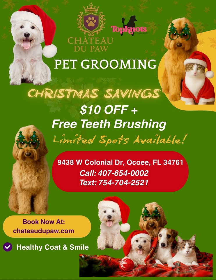 🎁 $10 OFF Your First Groom — Holiday Special!