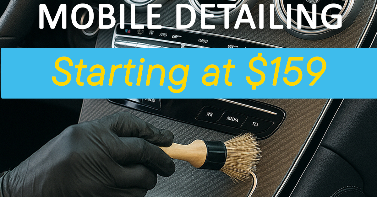 No Time? We Detail at Your Door!