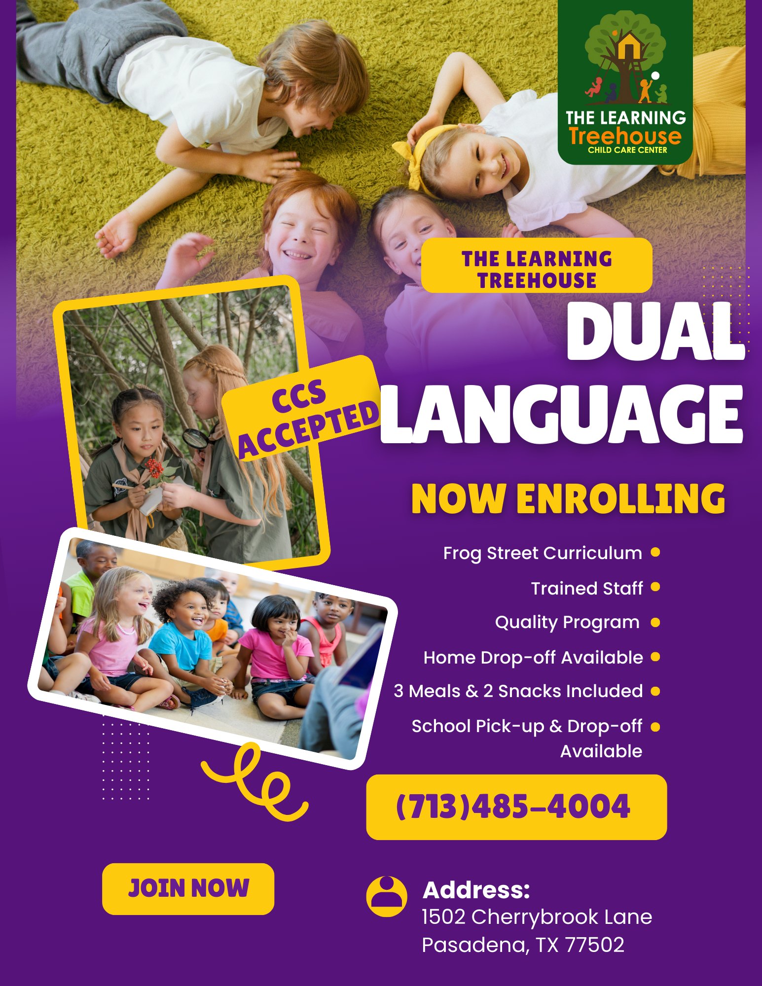 Learning Treehouse Daycare ad creative