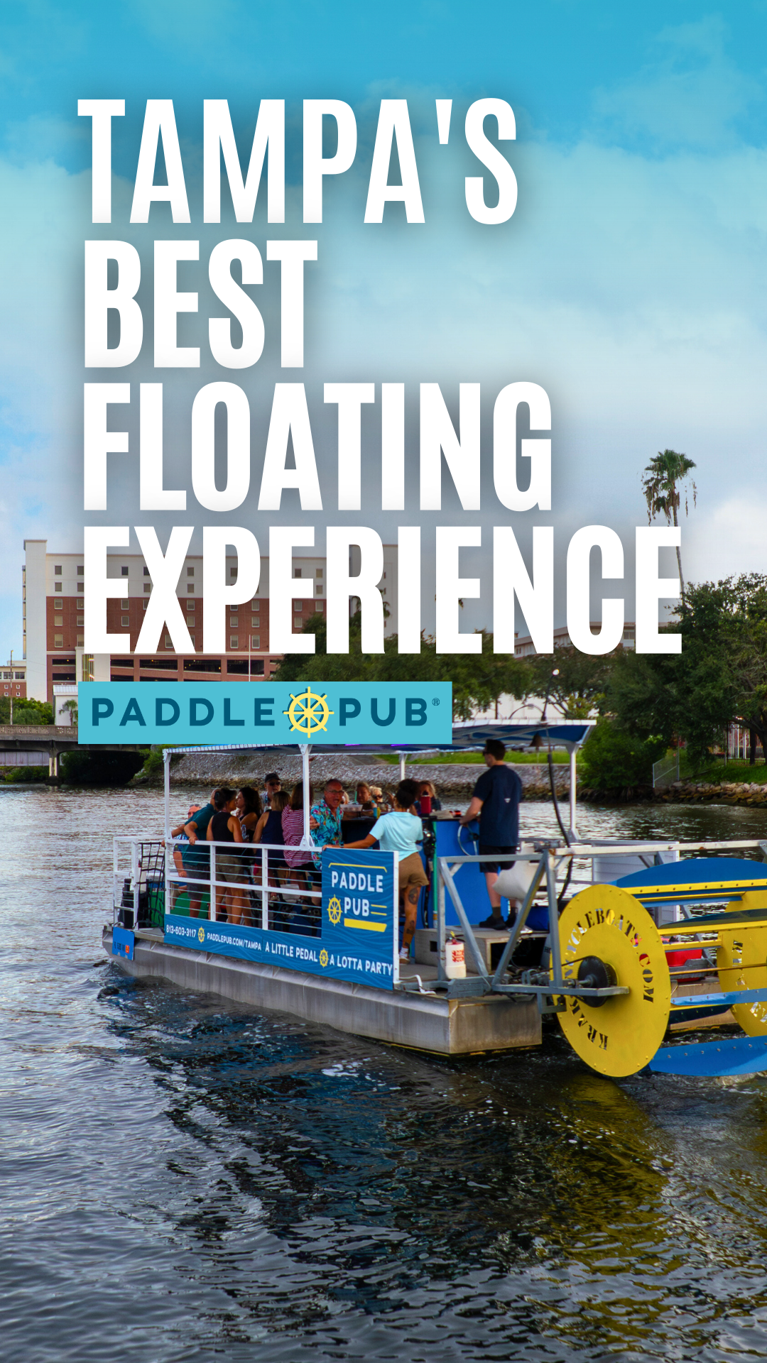 Paddle Pub Tampa - Kraken CycleBoats Event Venue ad creative