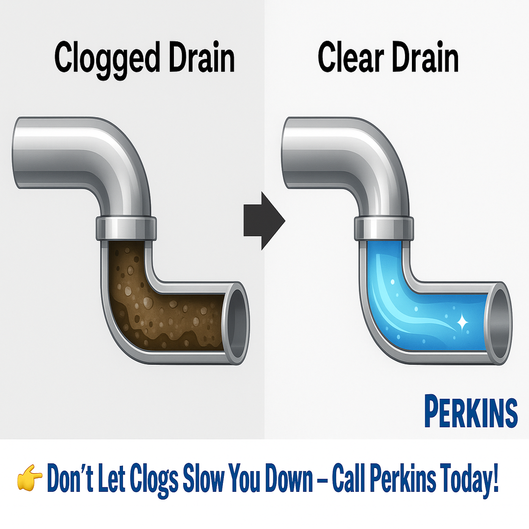 Perkins septic & drain Plumber ad creative
